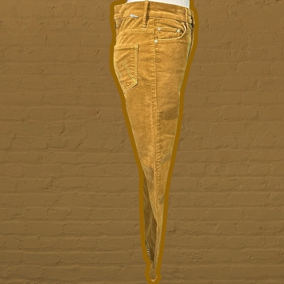MOTHER Denim ‘High Waisted Looker Ankle Chew’ Corduroy Pant in “Okra” Size 24 - Picture 13 of 16